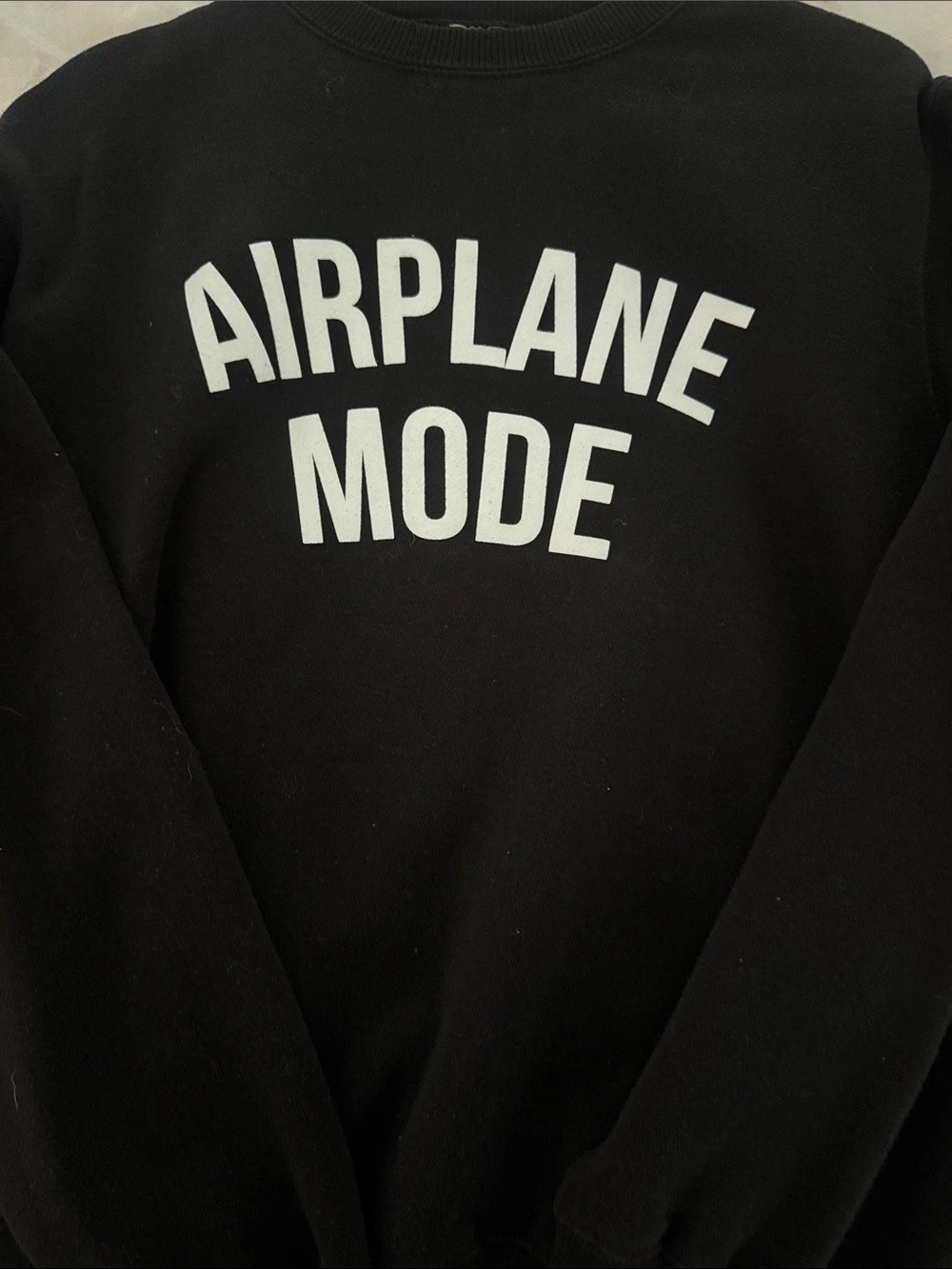 Departure Airplane Mode Sweatshirt Black Small